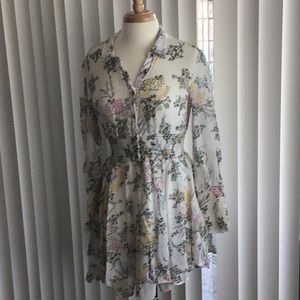 Vintage Free People Mini Shirt Dress